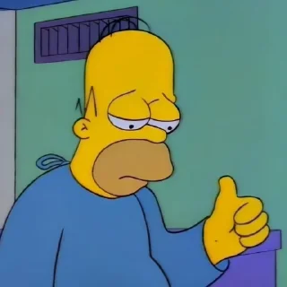 👍 emoji homer simpson mood by @lov7ly Telegram sticker 1 of 43