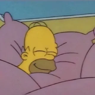 😴 emoji homer simpson mood by @lov7ly Telegram sticker 14 of 43