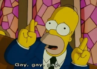 🤞 emoji homer simpson mood by @lov7ly Telegram sticker 12 of 43