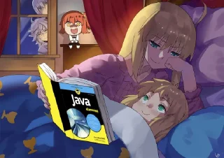 😊 emoji Anime Girls Holding Programming Books v1.0 Telegram sticker 6 of 40