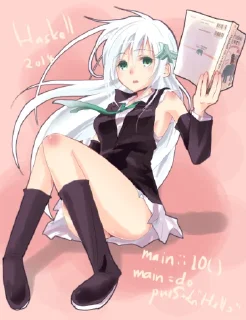 😝 emoji Anime Girls Holding Programming Books v1.0 Telegram sticker 18 of 40