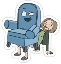 😅 emoji Rick and Morty Telegram sticker 10 of 107