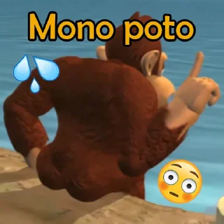 🍑 emoji mono roto Telegram sticker 5 of 18