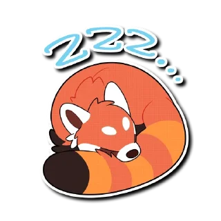 💤 emoji Red Panda Telegram sticker 11 of 120