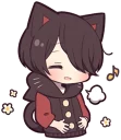 😄 emoji Black Kitten (4) Telegram sticker 11 of 84