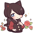 😉 emoji Black Kitten (4) Telegram sticker 9 of 84
