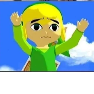 😔 emoji The legend of Zelda Telegram sticker 7 of 7