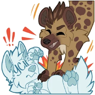 💥 emoji Jed the Hyena - by @SukariDragon Telegram sticker 14 of 21