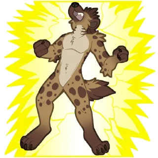 ⚡️ emoji Jed the Hyena - by @SukariDragon Telegram sticker 15 of 21