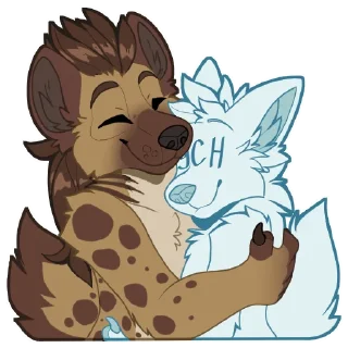 🤗 emoji Jed the Hyena - by @SukariDragon Telegram sticker 3 of 21