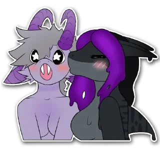 😙 emoji Donna The Gooshark Telegram sticker 15 of 23