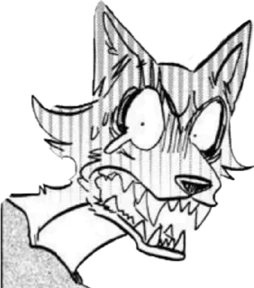 😰 emoji Beastars Telegram sticker 17 of 36