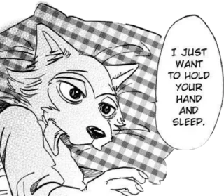😴 emoji Beastars Telegram sticker 12 of 36