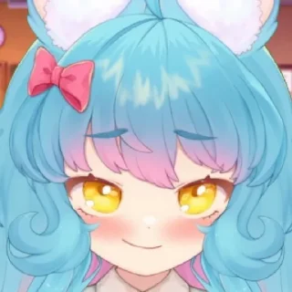 😏 emoji Vtubers Telegram sticker 7 of 60