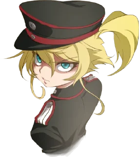 😒 emoji Tanya Degurechaff Telegram sticker 22 of 36
