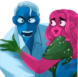 😡 emoji Lore Olympus XIII by @Nantzui (@couple_matching) Telegram sticker 8 of 120