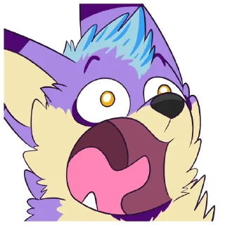 😱 emoji Riley Coyote Telegram sticker 17 of 102