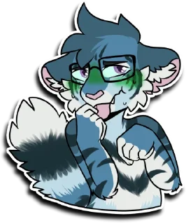 🤢 emoji Taiga Tiger Telegram sticker 18 of 68
