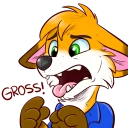 Sticker from Huk the Fox
