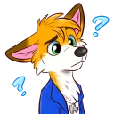 ❓ emoji Huk the Fox Telegram sticker 8 of 17