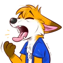 😴 emoji Huk the Fox Telegram sticker 15 of 17