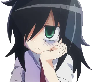 😒 emoji Literally Tomoko Telegram sticker 6 of 39