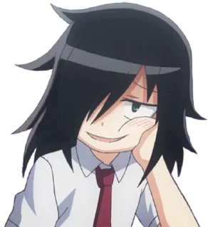 😏 emoji Literally Tomoko Telegram sticker 2 of 39