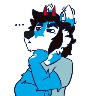 🤔 emoji Darkness sticker set Telegram sticker 12 of 61