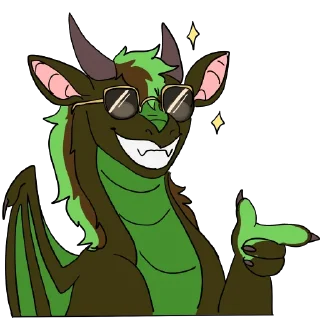 😎 emoji LitTheDragonVol1 Telegram sticker 17 of 120