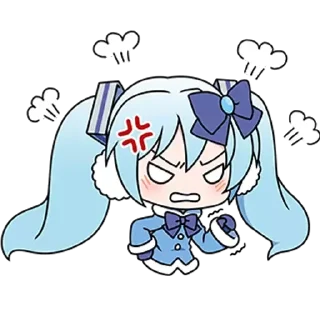 😠 emoji Miku Telegram sticker 10 of 40