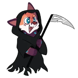 ☠️ emoji Wilde Fox Seasonal 1 Telegram sticker 19 of 51