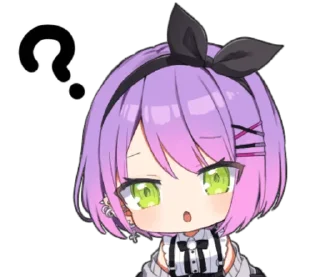 🤔️ emoji Hololive Tokoyami Towa @WinnieNyaNya Telegram sticker 16 of 24