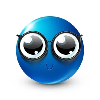 🧢 emoji blue emoji guy @scarapologist Telegram sticker 24 of 48