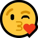 😘 emoji Windows 10 Telegram sticker 10 of 120