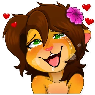 ❣️ emoji Keiko and Jin Telegram sticker 10 of 32