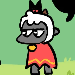 Sticker from Cult_of_the_lamb no context