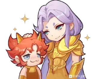 🐶 emoji Saint Seiya Telegram sticker 22 of 34