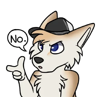 🙅‍♂️ emoji machFennec has large ears! Telegram sticker 12 of 40