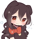 😢 emoji Black Kitten Girl Telegram sticker 21 of 41