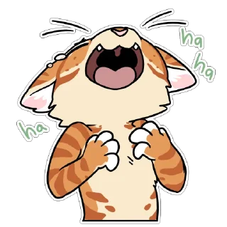 Sticker from Orange Cat by maimface
