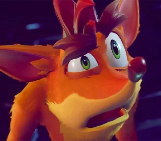 🤨 emoji Crash Bandicoot Telegram sticker 19 of 97