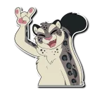😈 emoji Snow Leopard (round 2!) Telegram sticker 14 of 120