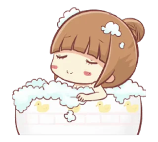 🛁 emoji ℒ𝓊፝֟፝֟𝓃𝒶 ᝰ.ᐟ 🩵 @nandinhaaa7 Telegram sticker 14 of 50