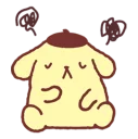 🍆 emoji Pom Pom Purin Telegram sticker 5 of 81