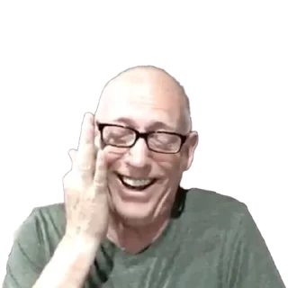 😆 emoji Scott Adams Telegram sticker 8 of 23