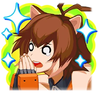 😨 emoji BlazBlue Cross Tag Battle Stickers Telegram sticker 24 of 55