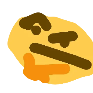 🤔 emoji cursed Telegram sticker 22 of 89