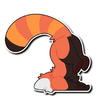😵 emoji Red Panda Telegram sticker 18 of 120