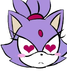 😍 emoji Blaze the Cat Telegram sticker 9 of 11