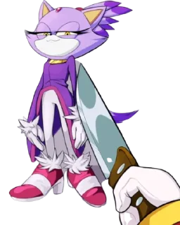 😏 emoji Blaze The Cat Telegram sticker 7 of 7